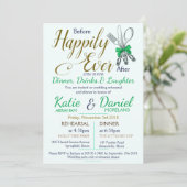 Elegant Wedding Rehearsal Gepersonaliseerd Dinner  Kaart (Staand voorkant)