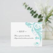 Elegant Wedding Reply Cards RSVP Kaartje (Staand voorkant)