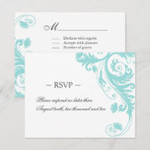 Elegant Wedding Reply Cards RSVP Kaartje (Voorkant / Achterkant)