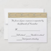 Elegant Wedding Response Card RSVP Kaartje (Voorkant)