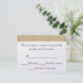 Elegant Wedding Response Card RSVP Kaartje (Staand voorkant)