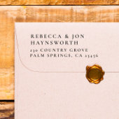 Elegant Wedding Return-adres Zelfinktende Stempel