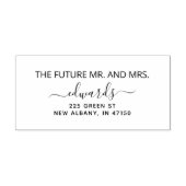 Elegant Wedding Return Toekomst Mr en Mrs. Rubberstempel (Afrduk)