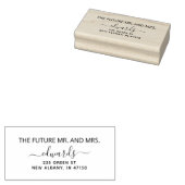 Elegant Wedding Return Toekomst Mr en Mrs. Rubberstempel (Gestempeld)