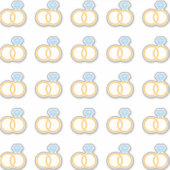 Elegant Wedding Ring Kiss-Cut Sticker (Voorkant)