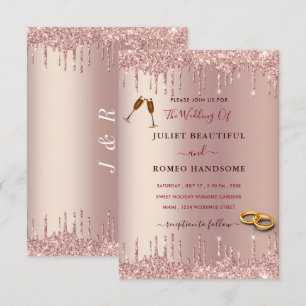 Elegant Wedding Roos Gold Glitter