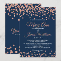 Elegant Wedding Roos Gold Glitter Confetti