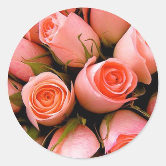 ELEGANT WEDDING ROZEN BEVORDEREN SEAL STICKERS (Voorkant)