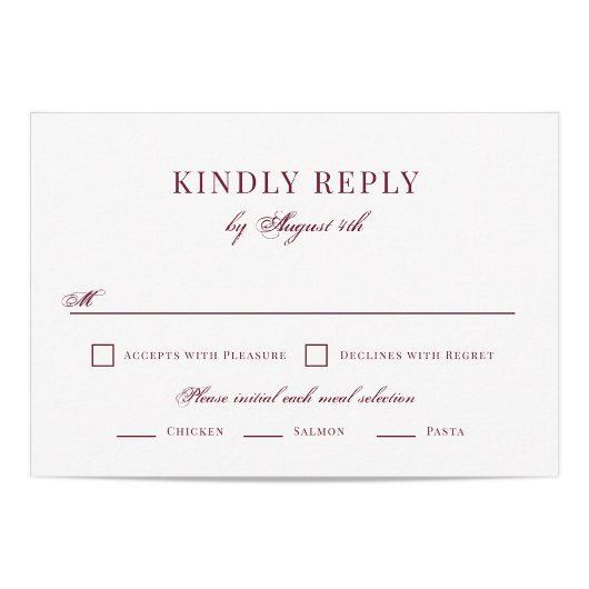 Elegant Wedding RSVP