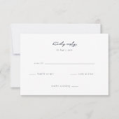 Elegant Wedding RSVP Card (Voorkant)