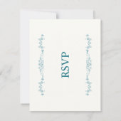 Elegant Wedding RSVP Card (Achterkant)