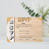 Elegant Wedding RSVP Card | Customizable Reply  (Staand voorkant)