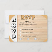Elegant Wedding RSVP Card | Customizable Reply  (Voorkant)