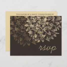 Elegant Wedding RSVP-kaart RSVP Kaartje