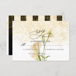 Elegant Wedding RSVP-kaart RSVP Kaartje