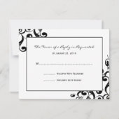 Elegant Wedding RSVP-kaarten RSVP Kaartje (Voorkant)