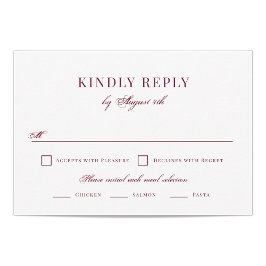 Elegant Wedding RSVP Kaartje