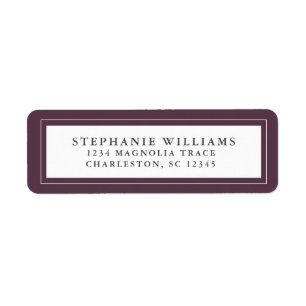 Elegant Wedding RSVP Modern Dramatic Luxe Paars Etiket