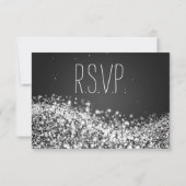 Elegant Wedding RSVP-mousserende golf RSVP Kaartje (Achterkant)