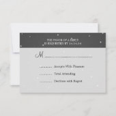 Elegant Wedding RSVP Sparging Chain Black (Voorkant)