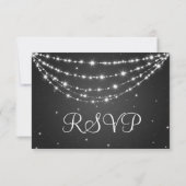 Elegant Wedding RSVP Sparging Chain Black (Achterkant)