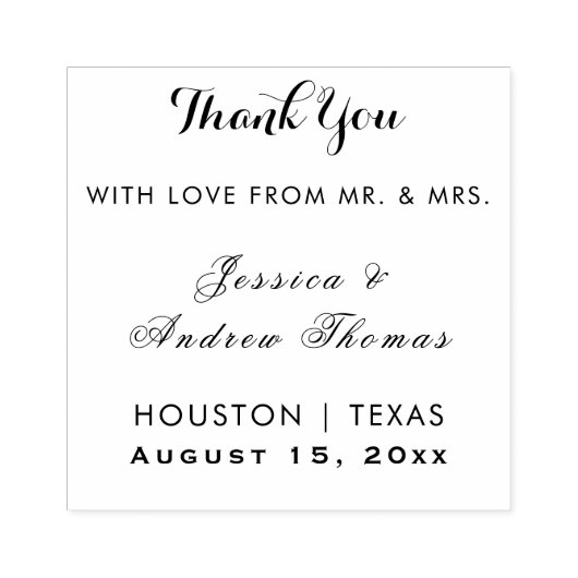 Elegant Wedding Rubberstempel (Afrduk)