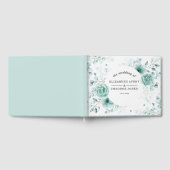 Elegant Wedding sage greens Floral Gastenboek (Volledig)