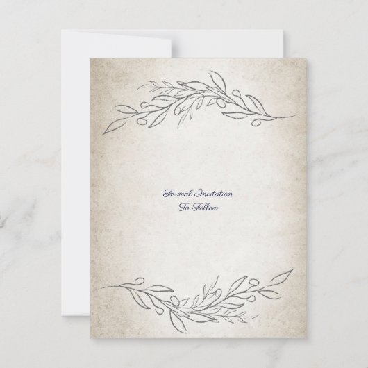 Elegant Wedding Save the Date (Achterkant)