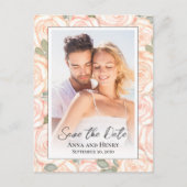 Elegant Wedding Save the Date Photo Briefkaart (Voorkant)