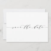 Elegant Wedding Save the Date Photo Card (Achterkant)