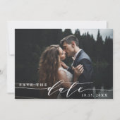 Elegant Wedding Save the Date Photo Card (Voorkant)