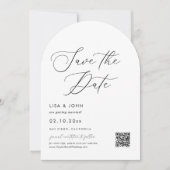 Elegant Wedding Save the Date Photo Kaart (Voorkant)