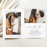 Elegant Wedding Save the Date Photo Minimalist<br><div class="desc">Het huwelijk bewaart de Kaarten van de Datum die een foto op de voor en rug hebben. Sparen de kaarten van de Datum bevatten een moderne hand geschreven kromme manuscripttypografie die elegant,  eenvoudig en modern zijn om na u minimalistische eenvoudige trouwdag te gebruiken viering.</div>