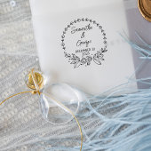 Elegant Wedding Save the Date Rubberstempel