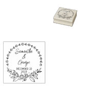 Elegant Wedding Save the Date Rubberstempel (Gestempeld)