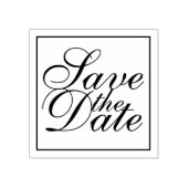 Elegant Wedding Save the Date Rubberstempel (Afrduk)