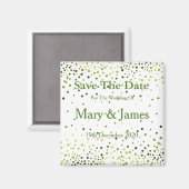 Elegant Wedding Save the Date Sparkle Magneet (Voorkant / Achterkant)