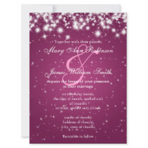 Elegant Wedding Save the Date Winter Sparkle Pink