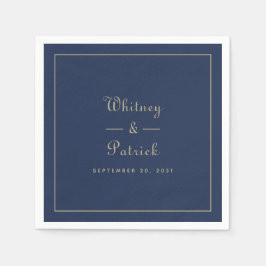 Elegant Wedding Script Minimalist Gold Black Chic Servet