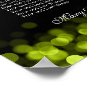 Elegant Wedding Seating Chart Limoen Lichten Poster (Hoek)