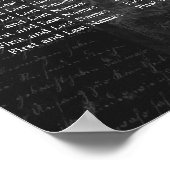 Elegant Wedding Seating Chart Paris Black Poster (Hoek)