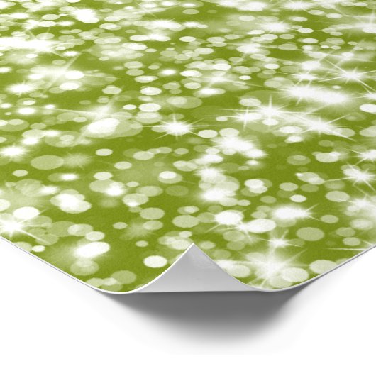 Elegant Wedding Seding Chart Sparging Wave Limoen Poster (Hoek)