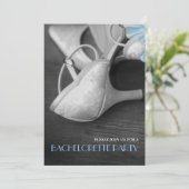 Elegant Wedding Shoes Photography Bachelorette Kaart (Staand voorkant)