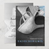 Elegant Wedding Shoes Photography Bachelorette Kaart (Voorkant / Achterkant)