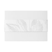 Elegant Wedding Simple Floral Silver Paars Uitnodigingen Wikkel (Achterkant Voorbeeld)