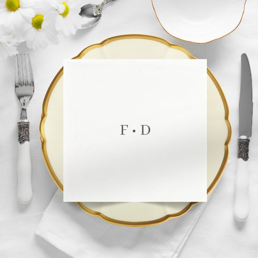 Elegant Wedding Simple Paper Napkins Servet