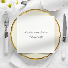 Elegant Wedding Simple Paper Napkins Servet