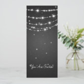 Elegant Wedding Sparging Chain Black Kaart (Staand voorkant)