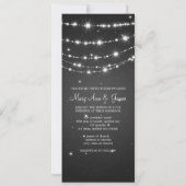 Elegant Wedding Sparging Chain Black Kaart (Achterkant)