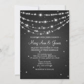 Elegant Wedding Sparging Chain Black Kaart (Achterkant)